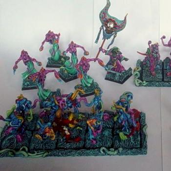 HORROR'S HERALD AND FLAMERS OF TZEENTCH by WY ZNAWCA