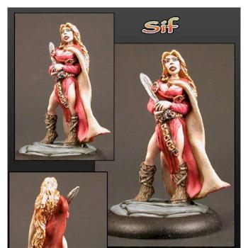 Bronze Age miniatures' Sif by ALizardInCrimson