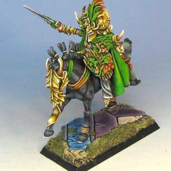 Warhammer Fantasy wood elf lord on steed by Celthulhu