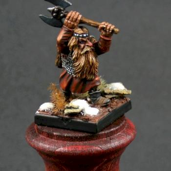 Dwarf with axe by Barakwolf