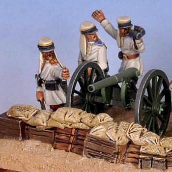 25mm Askari Mini Up Close 1877 Russian Artillery Crew by hmslouie