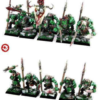 Orc Warrior Regiment with Spears by kreativerlemming