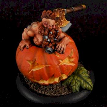 Pumpkin Slayer Dwarf by olivka