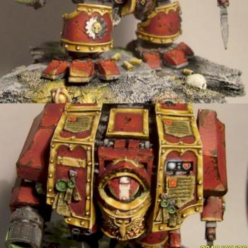 Venerable Dreadnought (repainted gold) by DarkLostSoul