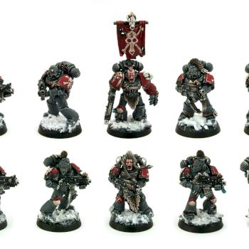 Space Wolves Grey Hunters Squad by kreativerlemming