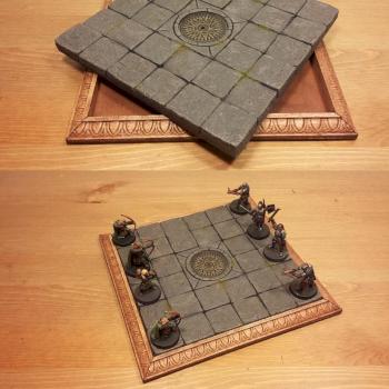 Miniatures Display Base 2 w/ Removable Terrain Tile by originalfive