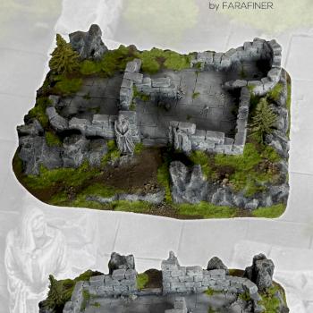 RUINED CEMETERY fantasy scenery terrain by studiolevel