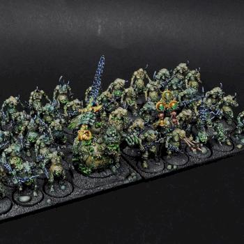 Plaguebearer Horde with Great Unclean One by BloodyBeast.com