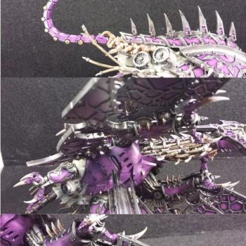 Slaanesh Heldrake by mudbuddha22