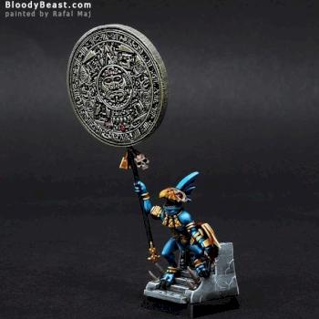 Lizardmen Skink Battle Standard Bearer by BloodyBeast.com