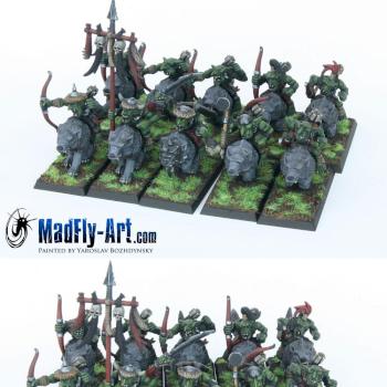 Goblin Wolf Riders by MadFlyArtStudio