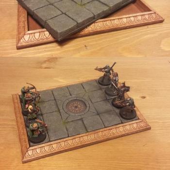 Miniatures Display Base with Removeable Terrain Tile by originalfive