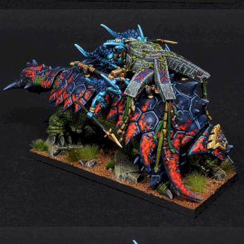 Lizardmen Bastiladon With Ark Of Sotek by BloodyBeast.com