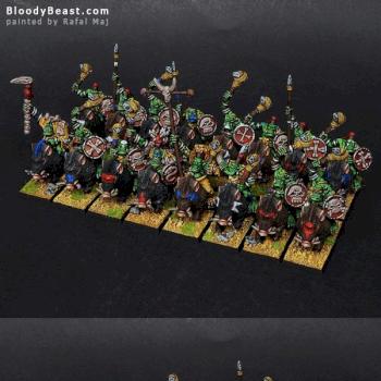 Savage Orc Boar Boyz with Savage Orc Shaman by BloodyBeast.com