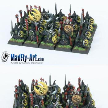 Night Goblin Regiment by MadFlyArtStudio