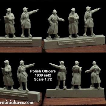 Polish officers 1939 - scale 1:72 by Scibor
