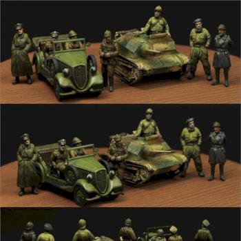 Polish soldiers 1939 scale 1:72 by Scibor