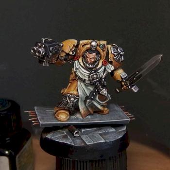 Imperial Fists Terminator Captain by AsyLum