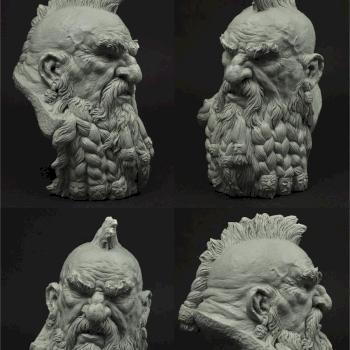 Dwarf Bust by Scibor