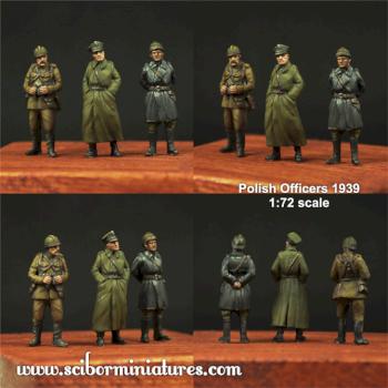 Polish officers 1939 - scale 1:72 by Scibor