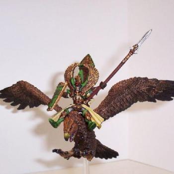 High Elf Lord on Great Eagle by tuladin solfaelen