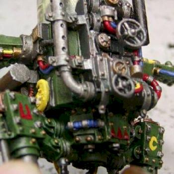 Ork Dreaknought by SpinningCharlie