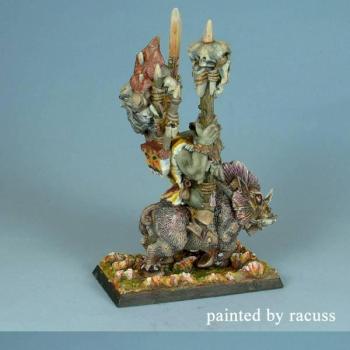 Orc Shaman on Boar / Warhammer by racuss