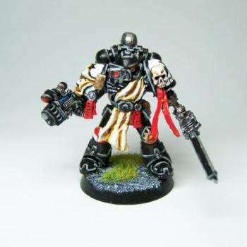 black templar initiate with chainsword by logangrmnr