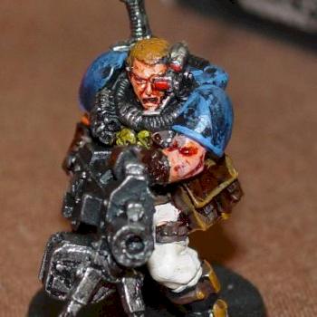 Space Marine with a Heavy Bolter by viperwingleader