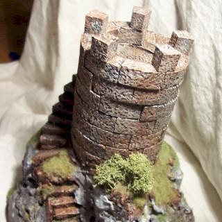 Tower on Cliff by battlescenerylady