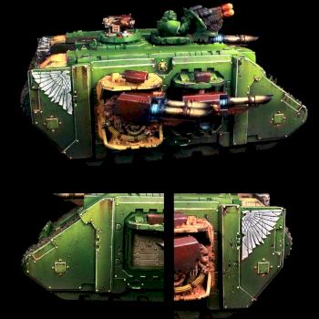 Dark Angels - Terminus Ultra Land Raider - Nuke Arts by nuclealosaur