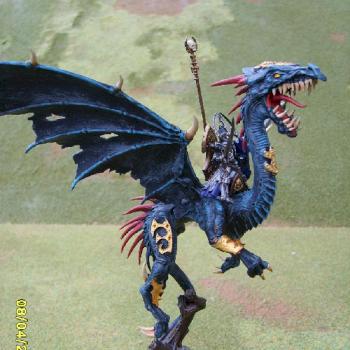 Dreadlord on black dragon by bazwad