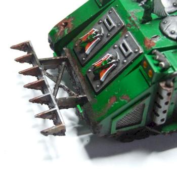 Dark Angels Rhino - Damage Closeup by Lethe