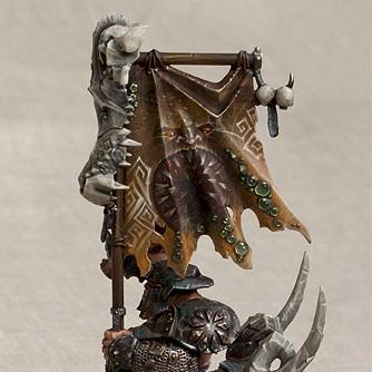 Ogre Kingdoms Mournfang Standart Bearer by Comitiva Carmina