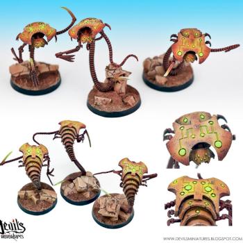 Necron Canoptek Wraiths (Cyber Arthropod Squad from PUPPETS WAR) by Frost Devil