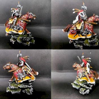 Warhammer Bretonnian Champion Knight of Warthog by tinman755