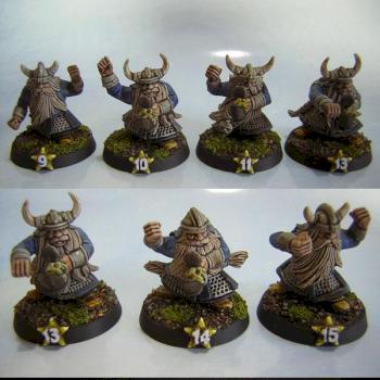 Blood Bowl bloodbowl TEAM converted dwarfs nains x 15 by tyyler