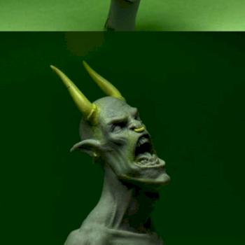 Imp Shrieker Bust - Green by poisonauta