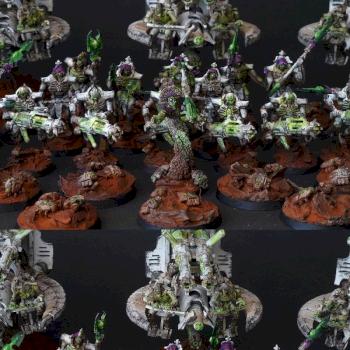 Necron Army close up by Malekith