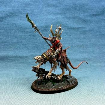 Skaven Clawlord on Gnaw-beast by wargame