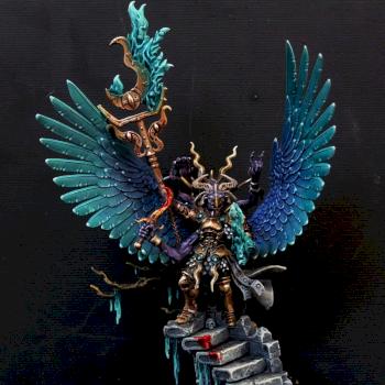 Daemon prince of Tzeentch by teudge