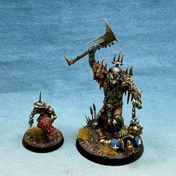 Orks Killaboss with Stab-grot by wargame