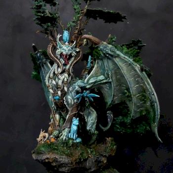 Wood elves dragon by teudge