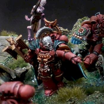 Blood Angels vs Slaanesh by ivankaiser