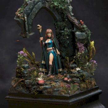 Evil Female Mage / Sorceress by Nathelis