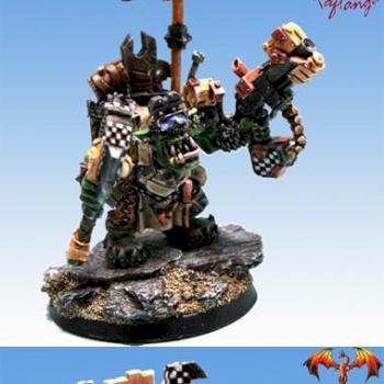 Ork Big Mek with Boss Pole by phael_minis
