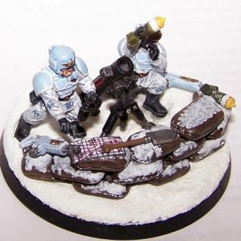 Imperial Guard mortar team 2 in winter camo by moon46