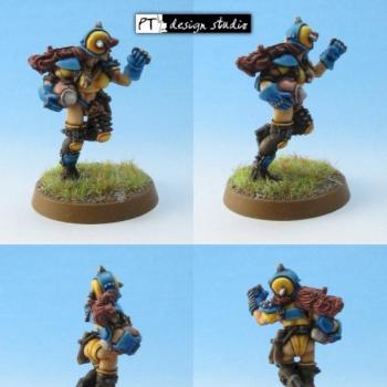 Zara the Slayer - Bloodbowl starplayer by ptdesignstudio
