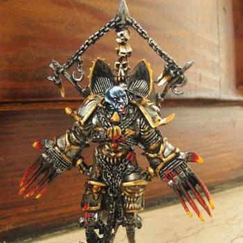 Warhammer Well Painted Chaos Lord with Jump Pack by AM Studio