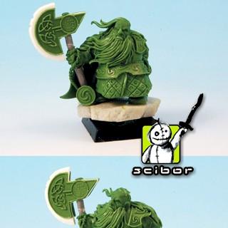 Dwarf Lord greenstuff sculpture by Scibor